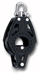Harken 29mm Carbo Block 1-scheibig mit Wirbel und Hundsfott