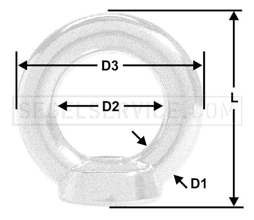 Ringmutter M8 (V4A)