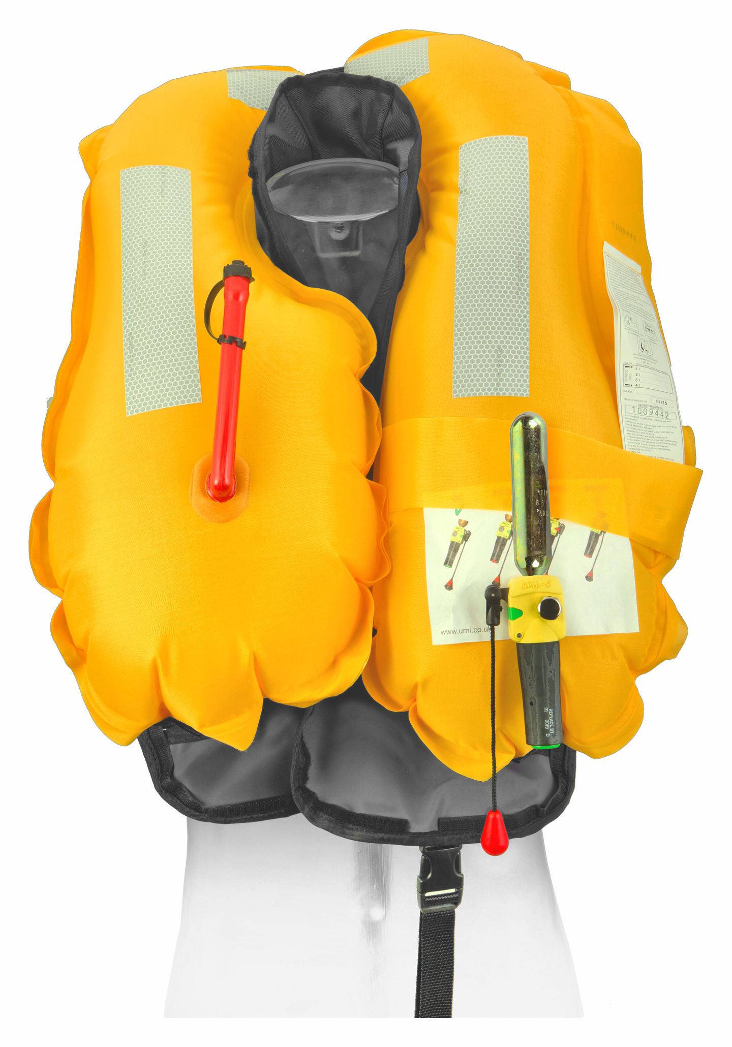 Besto Rettungsweste 165N Harness, rot (vollautomatisch, mit Lifebelt)