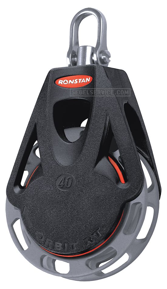 Ronstan Orbit Ratchet-Block Series 40 (automatisch), 1-scheibig, Wirbelschäkel-Top