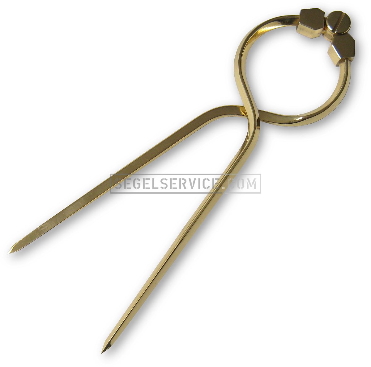Einhand-Marinezirkel 200mm (Messing poliert)