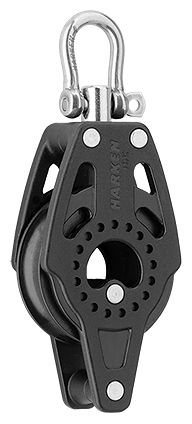 Harken 40mm Carbo Block 1-scheibig mit Wirbel und Hundsfott