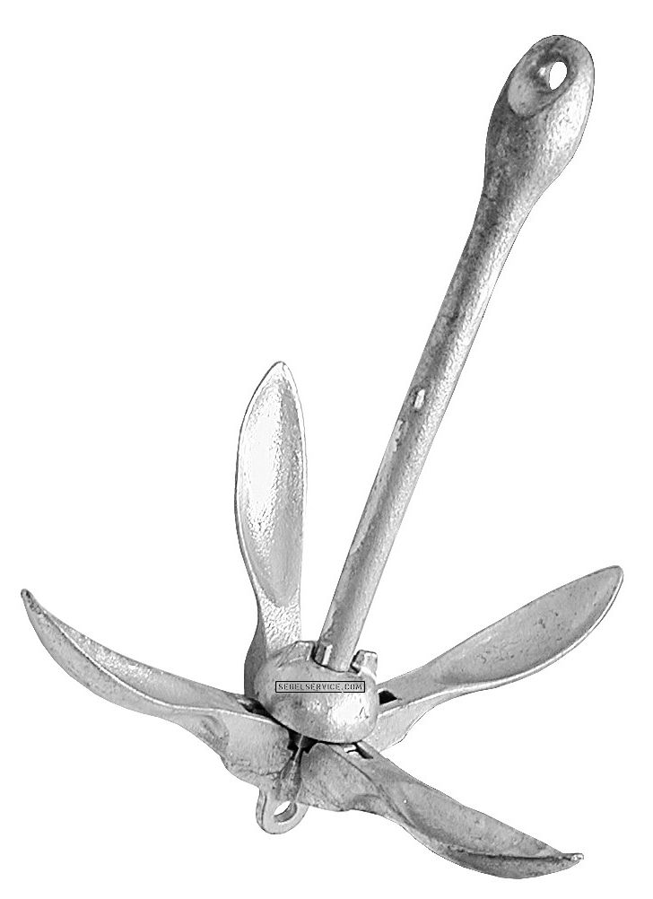 Klappanker verzinkt 4,0kg