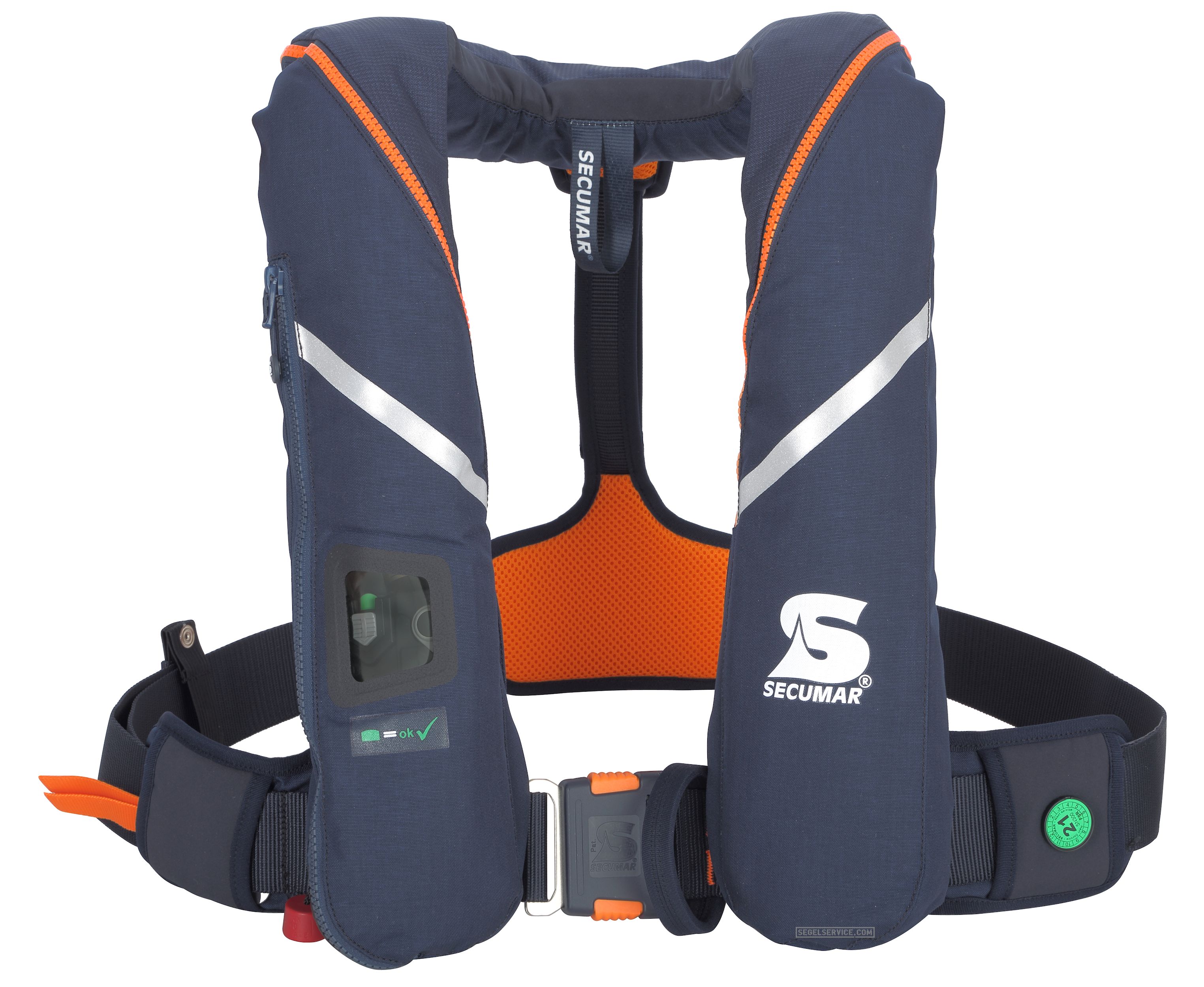 Secumar Rettungsweste SURVIVAL 275 Harness Automatik (mit Lifebelt), blau