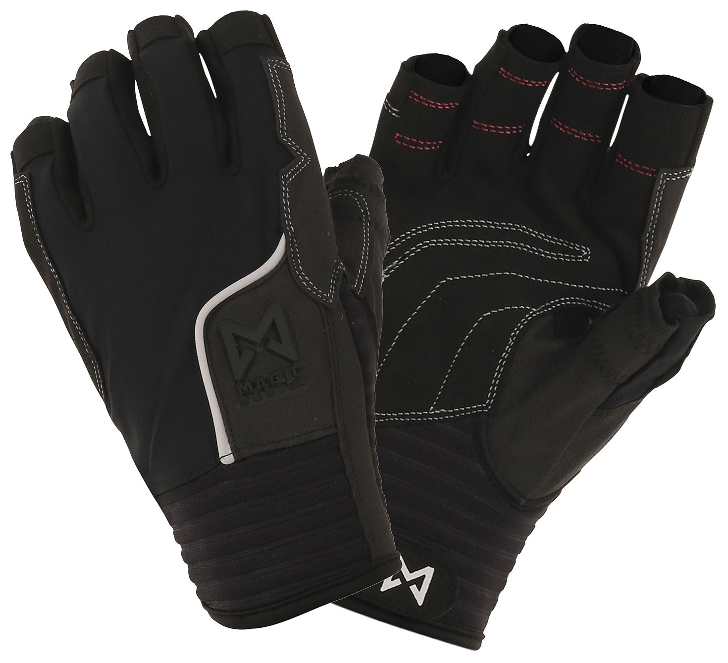 Magic Marine Segelhandschuhe BRAND GLOVES (kurze Finger), schwarz