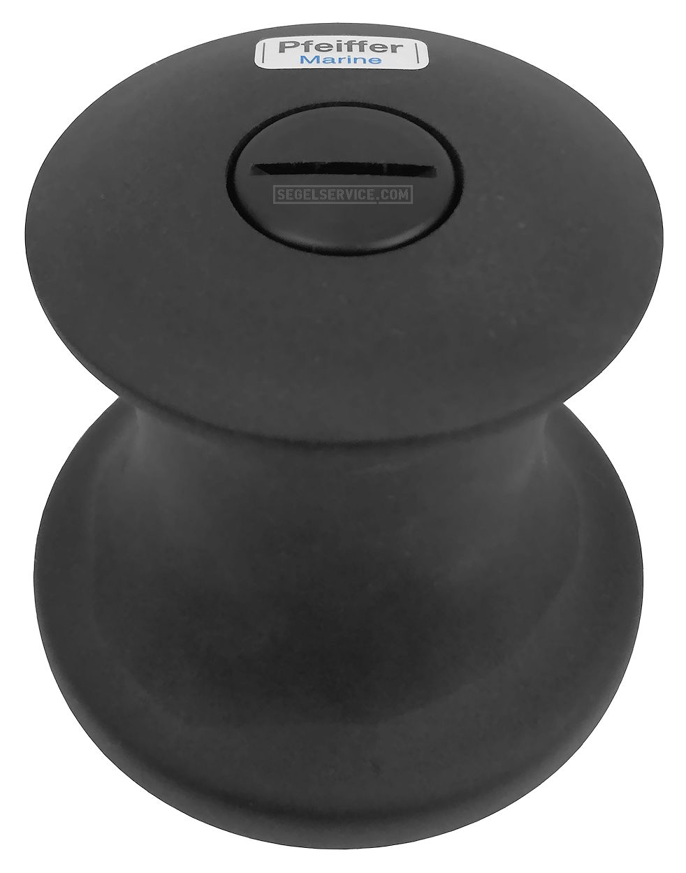 Pfeiffer Durchholwinsch (Knarrpoller), 82mm, Alu schwarz