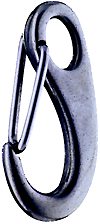 Karabinerhaken geschmiedet 50mm mit Auge