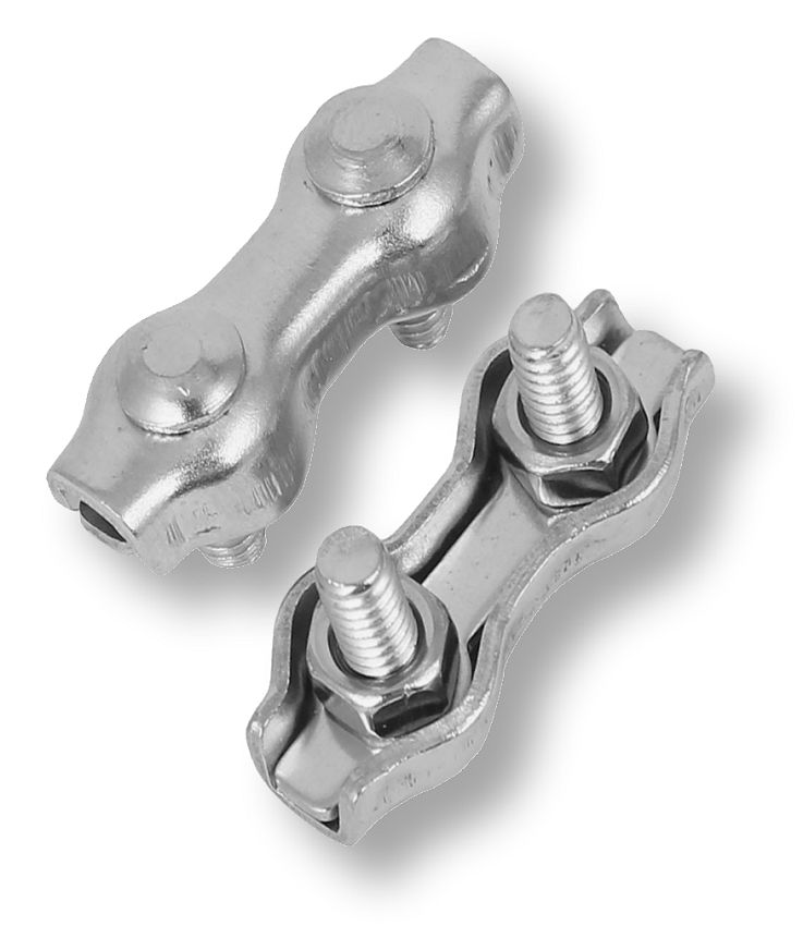 Duplex-Seilklemme 2mm (V4A)