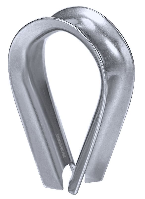 Edelstahl-Kausche für 12 bis 14mm-Seil (V4A)