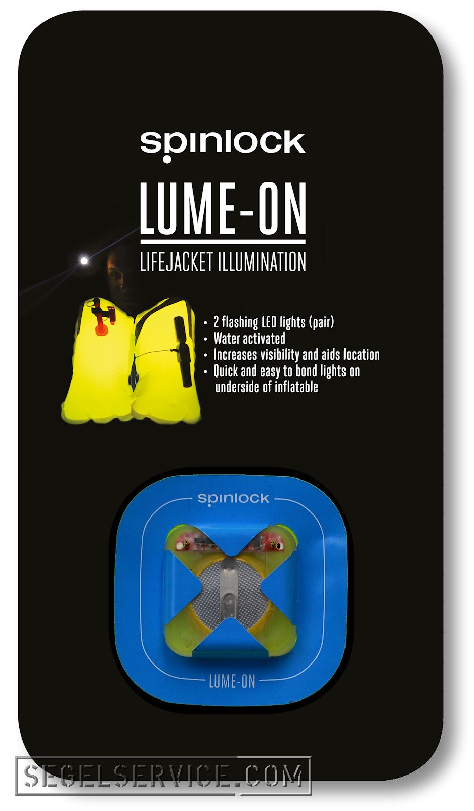 Spinlock LUME-ON Signalblitz für Rettungswesten (2er-Set)