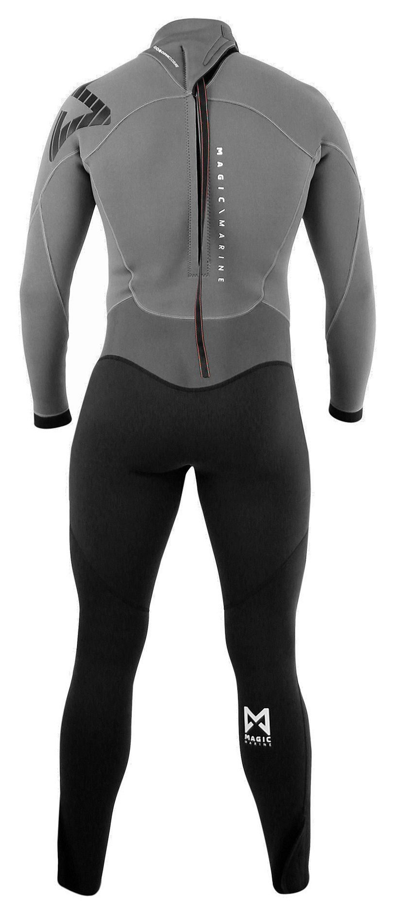 Magic Marine Langarm-Steamer BRAND Fullsuit 3/2, grau/schwarz