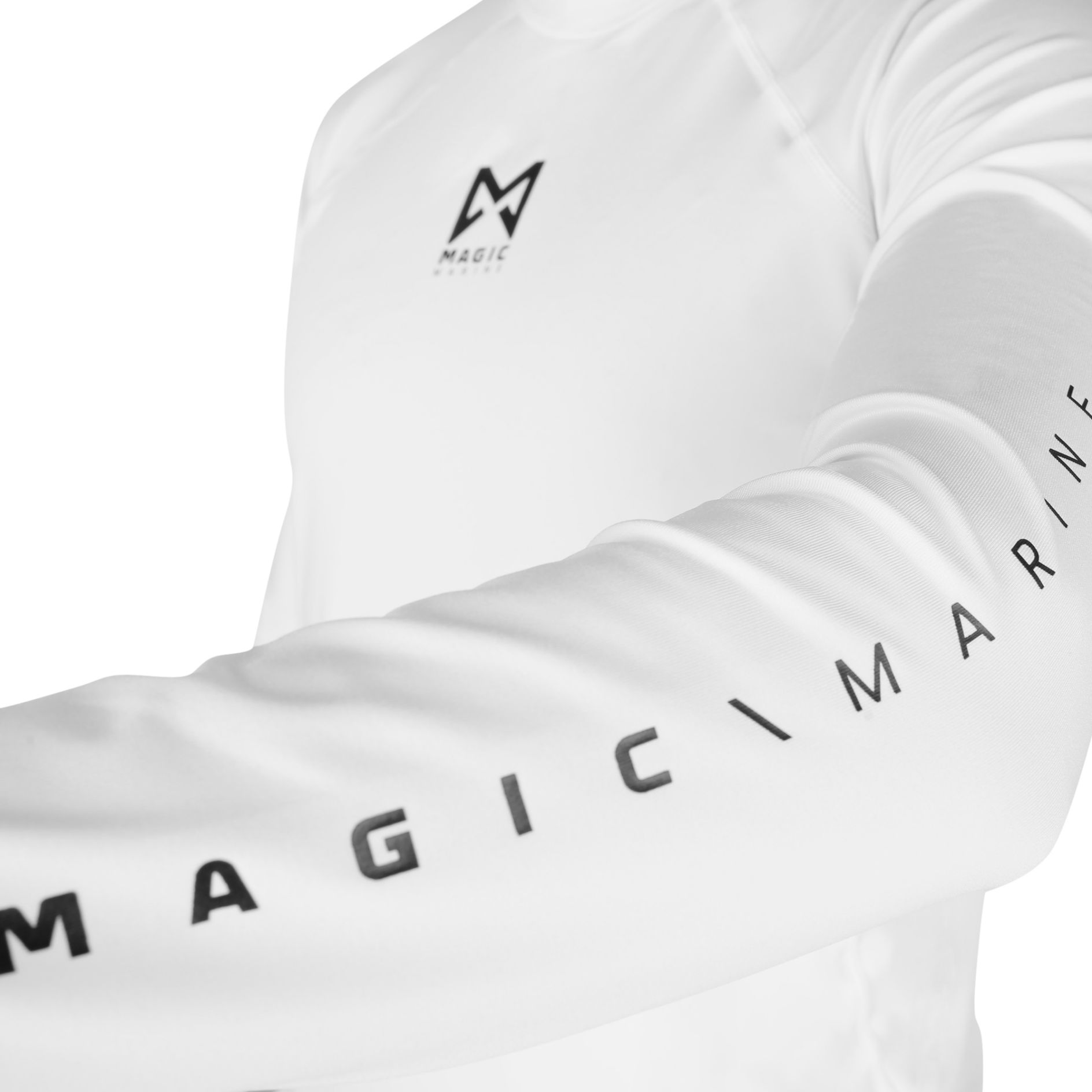 Magic Marine Rash-Shirt CUBE (Langarm), weiß