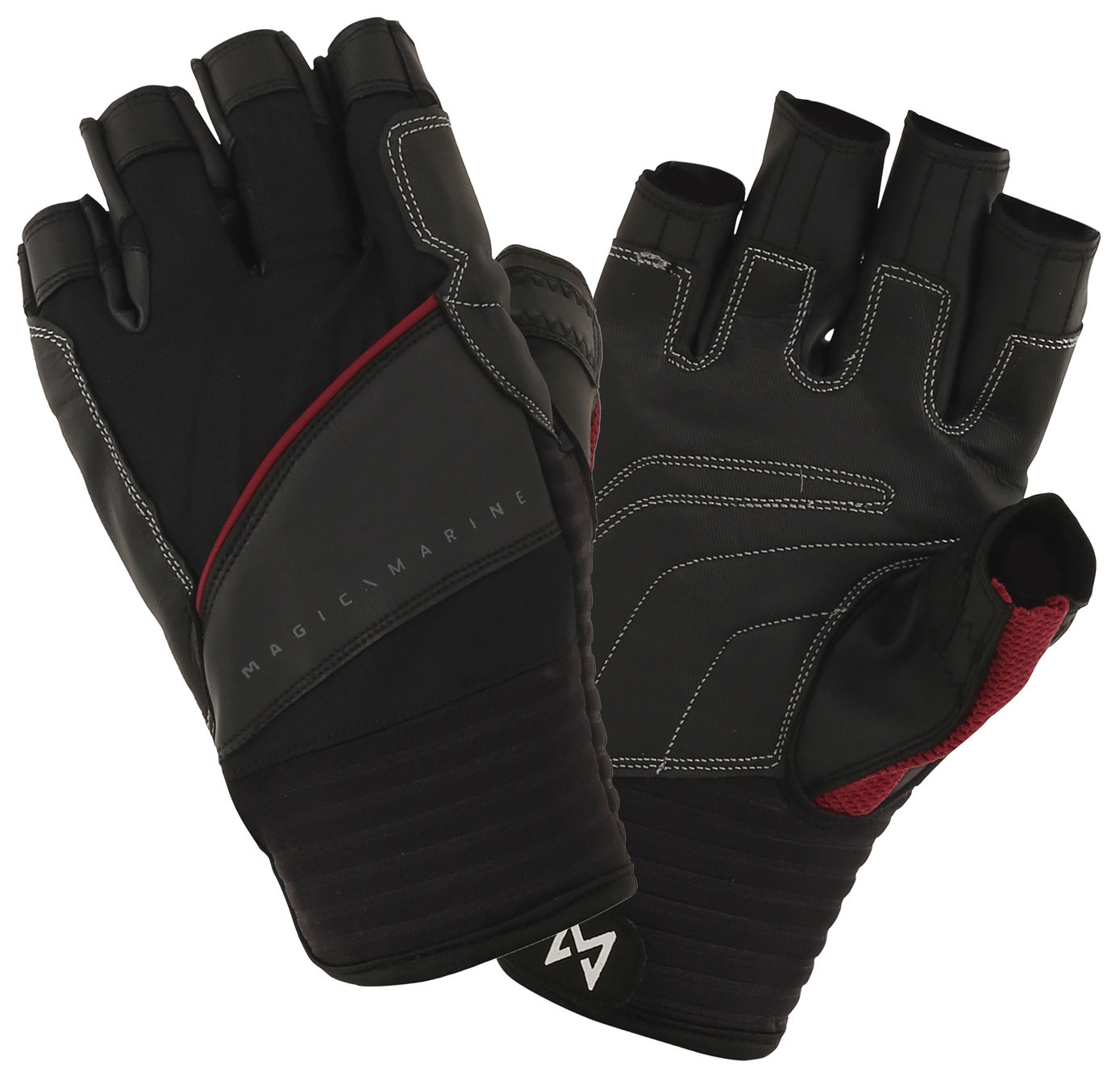 Magic Marine Segelhandschuhe RACING GLOVES (kurze Finger), schwarz