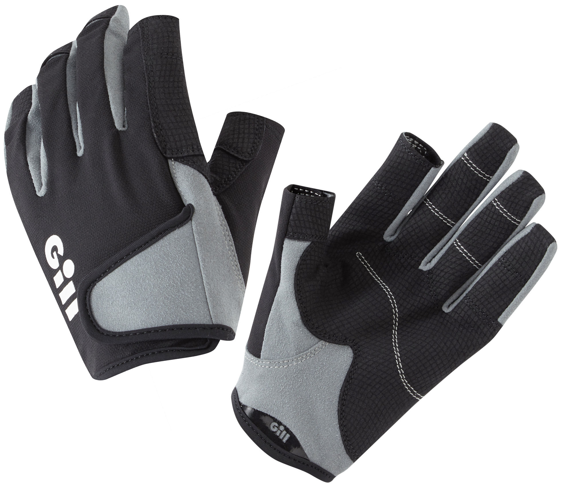 Gill Segelhandschuhe DECKHAND, lange Finger, schwarz