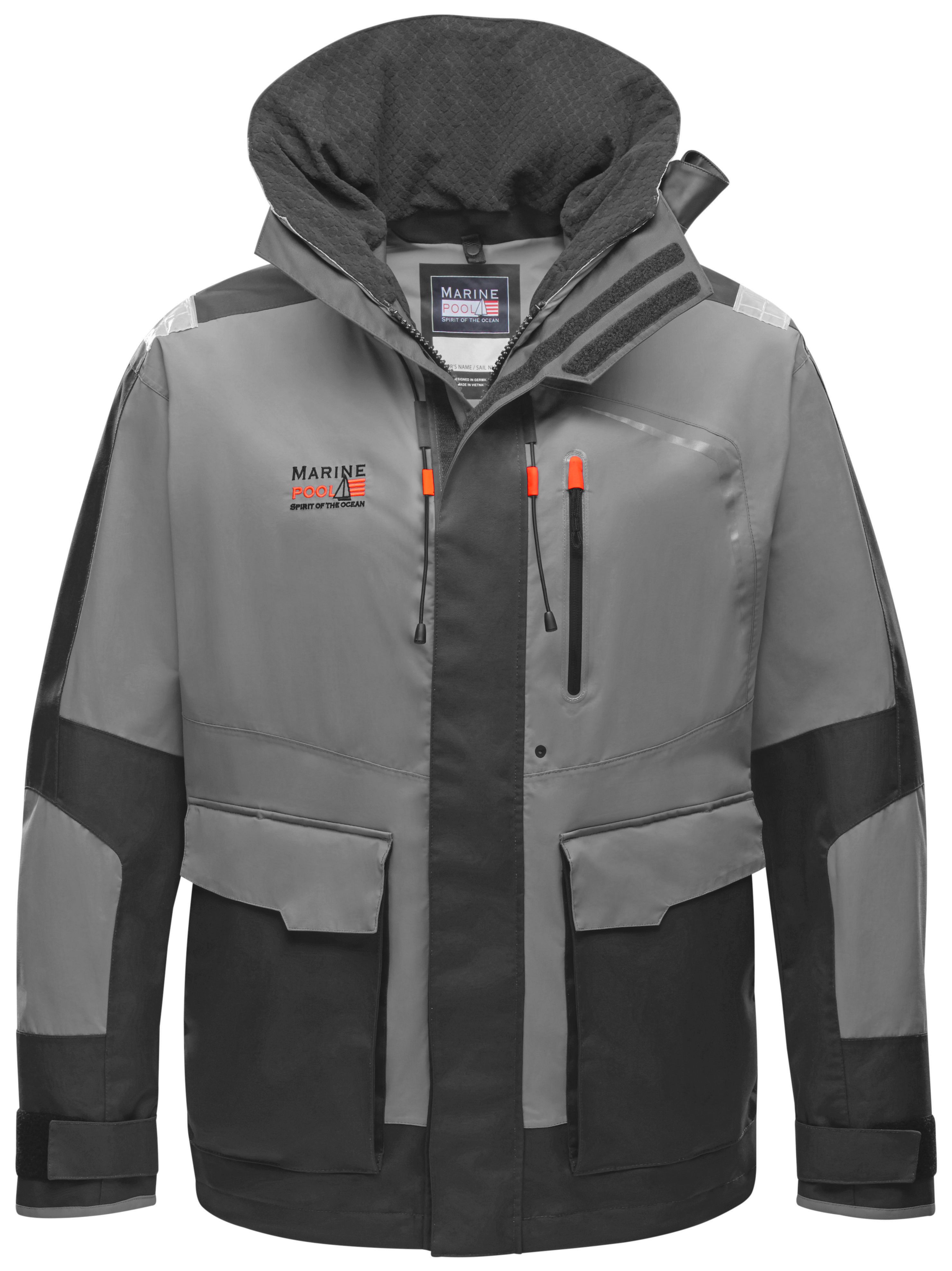 Marinepool Offshore-Segeljacke HOBART 3, grau/anthrazit