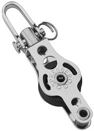 HS Kugellagerblock MICRO XS 6mm 1-scheibig mit Wirbel und Hundsfott