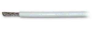 Edelstahl-Drahtseil 7x7 ummantelt (weiß) 4 auf 6mm