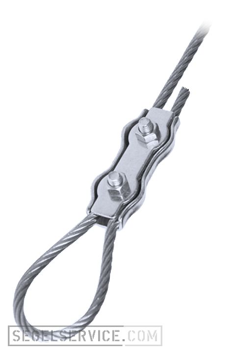 Duplex-Seilklemme 2mm (V4A)