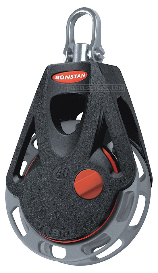 Ronstan Orbit Ratchet-Block Series 40 (manuell), 1-scheibig, Wirbelschäkel-Top