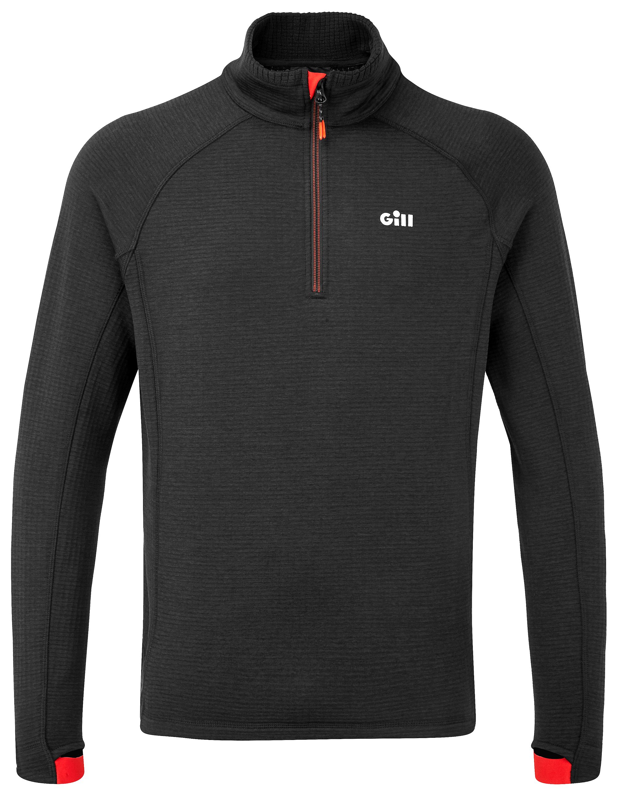 Gill Thermal-Pullover OS ZIP NECK, graphite