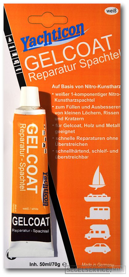 Yachticon Gelcoat Reparatur-Spachtel, weiß, Tube 70g
