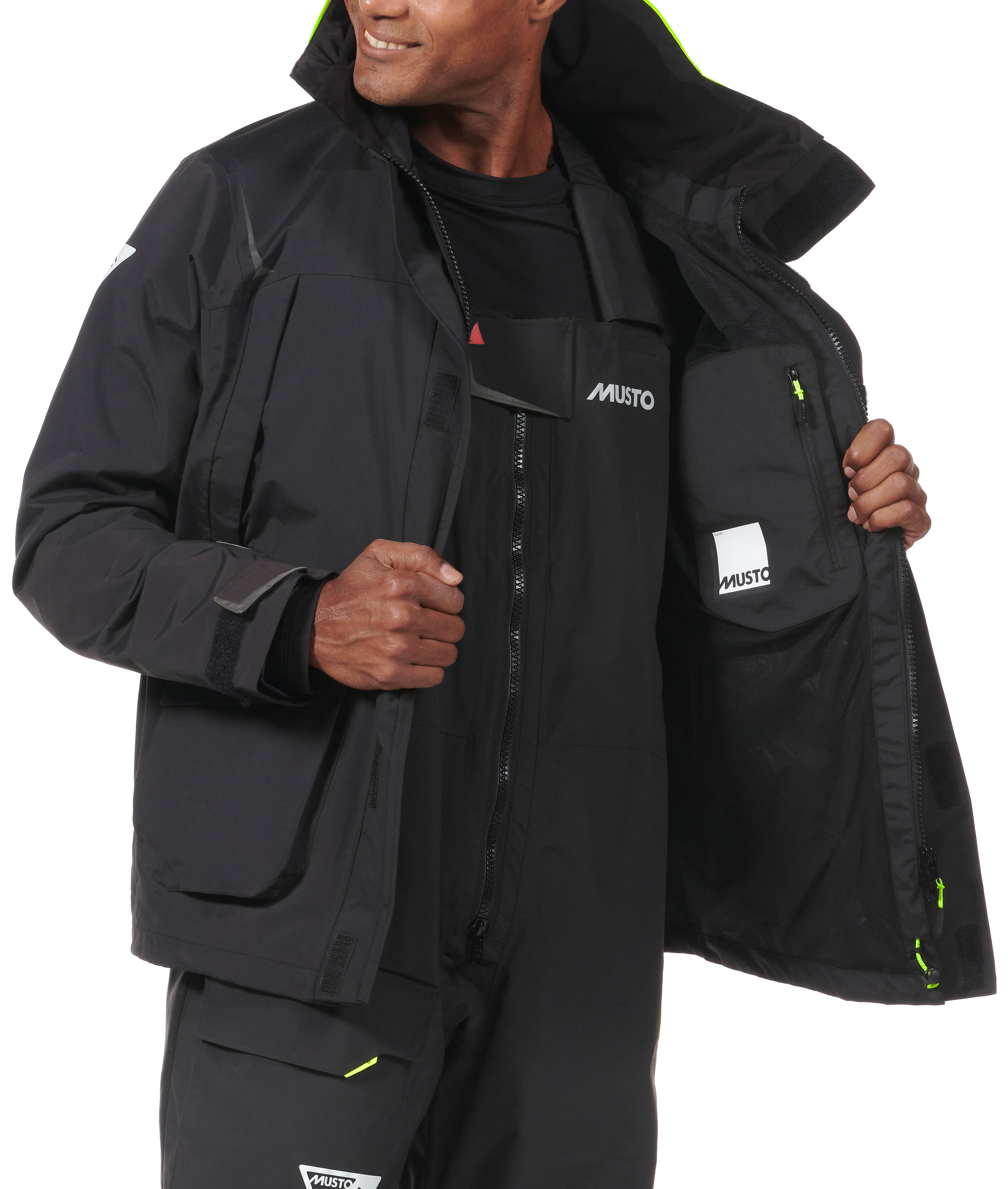 Musto Segeljacke BR1 CHANNEL, schwarz