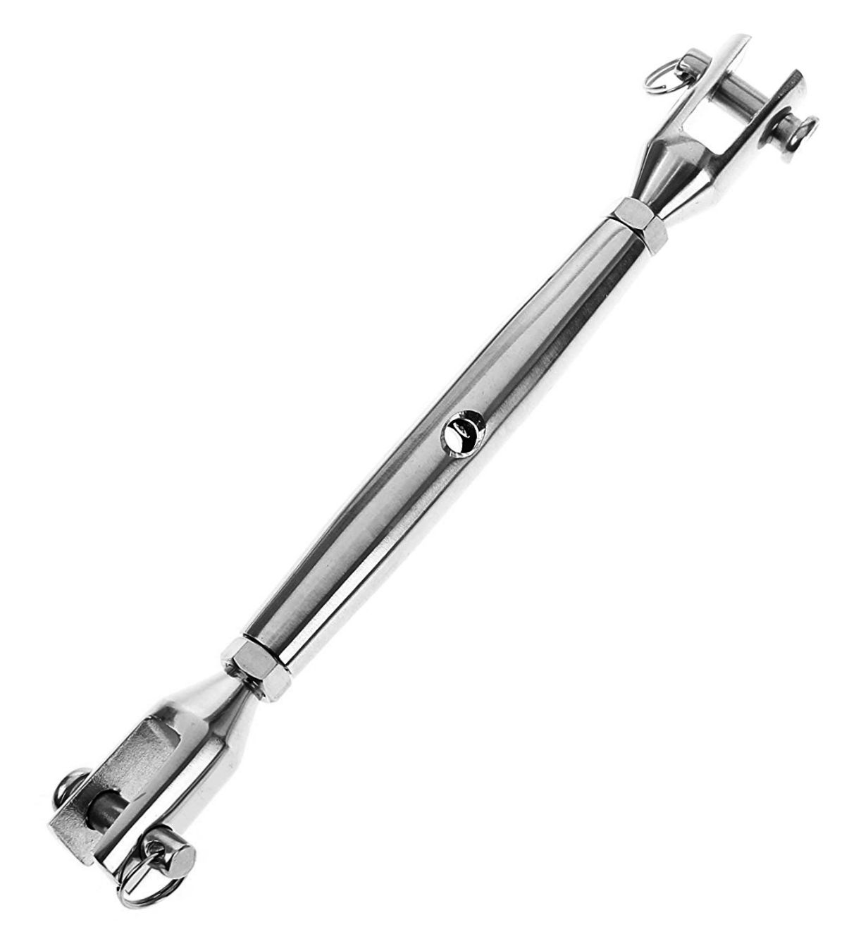 Wantenspanner (Gabel-Gabel) 8mm, geschmiedete Gabeln (V4A)