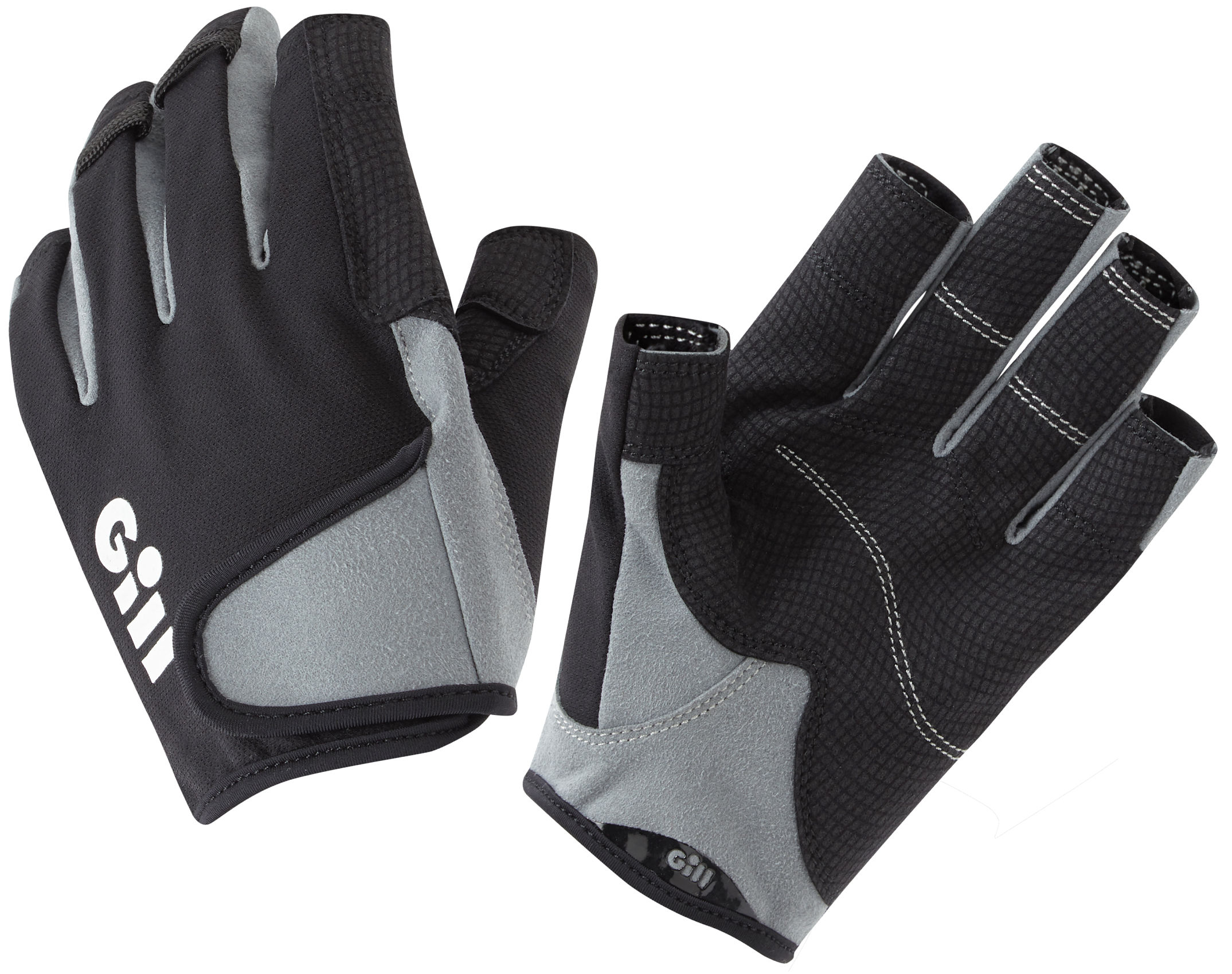 Gill Segelhandschuhe DECKHAND, kurze Finger, schwarz