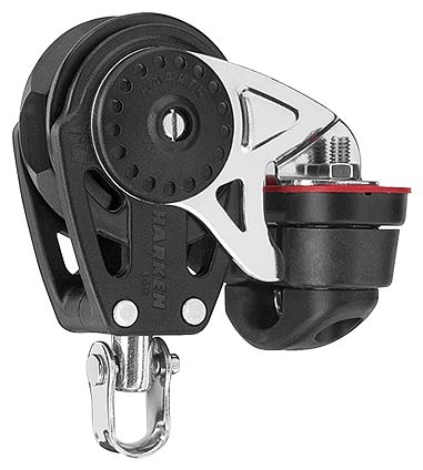 Harken 40mm Carbo-Ratchetblock 1-scheibig, Wirbel, Curryklemme