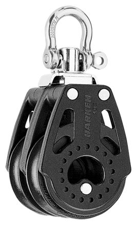 Harken 40mm Carbo Block 2-scheibig mit Wirbel