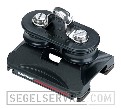 Harken Travellerschlitten SMALL BOAT CB mit Scheiben und Augbügel