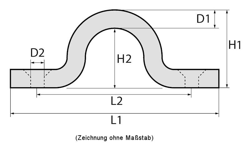 Augbügel 5mm (Rundmaterial V4A)