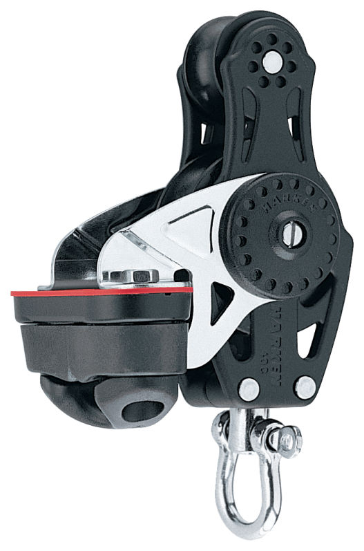 Harken 40mm Carbo Violin-Block mit Curryklemme und Wirbel