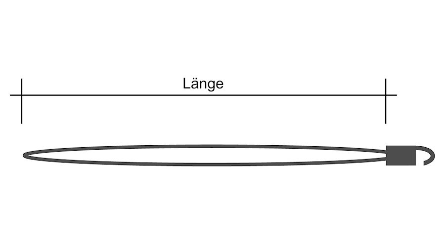 Zeising/Segeleinbinder mit Haken, weiß, 70cm