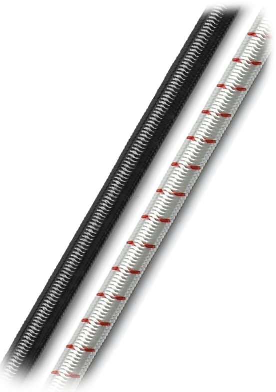 Gummileine 6mm (weiß und schwarz)