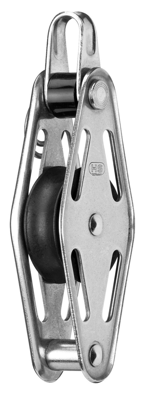 Sprenger Niederholerblock 1-scheibig mit Hundsfott 6mm