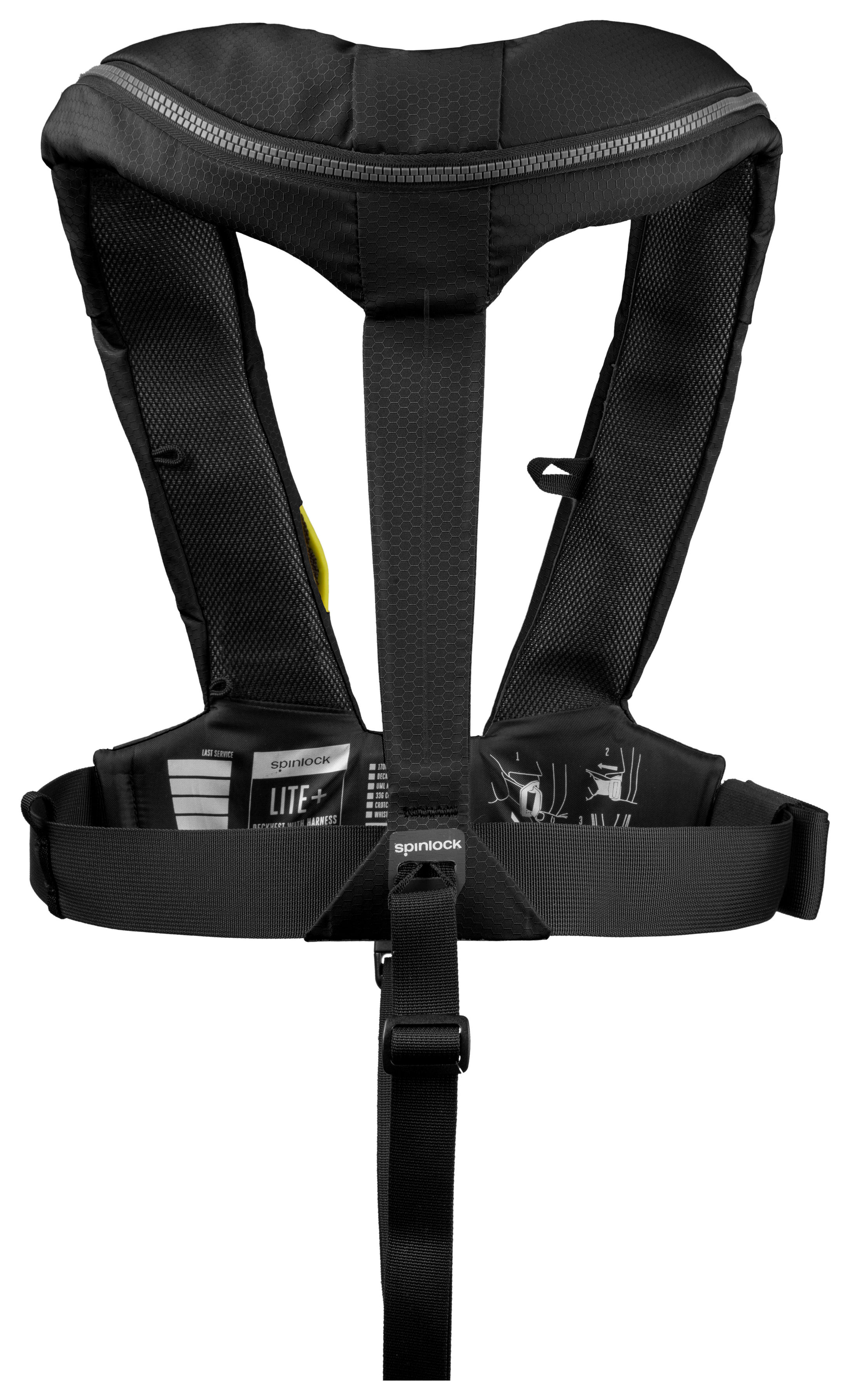 Spinlock Automatik-Rettungsweste DECKVEST LIGHT+ (170N) mit Lifebelt, schwarz