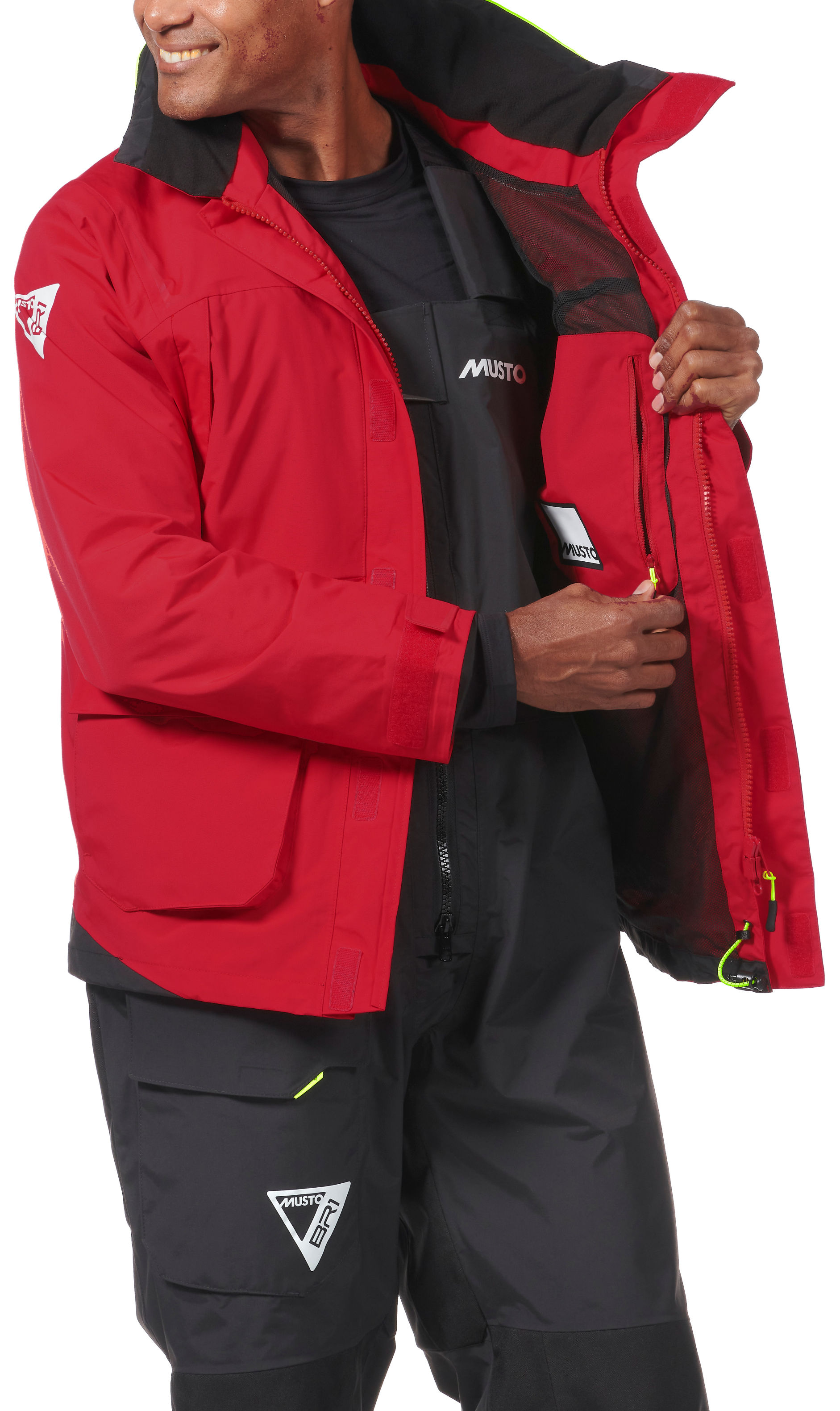 Musto Segeljacke BR1 CHANNEL, rot