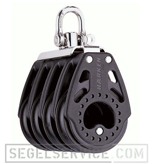 Harken 57mm Carbo Block 4-scheibig mit Wirbel