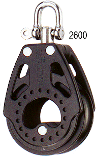Harken 57mm Carbo Block 1-scheibig mit Wirbel