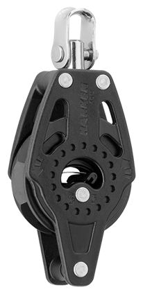 Harken 40mm Carbo-Ratchetblock 1-scheibig, Wirbel, Hundsfott