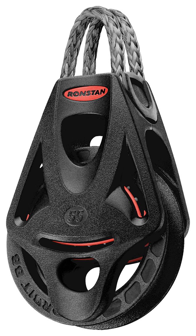 Ronstan Orbit-Block Series 55, 1-scheibig, Hundsfott, Loop-Top