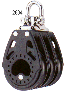 Harken 57mm Carbo Block 3-scheibig mit Wirbel