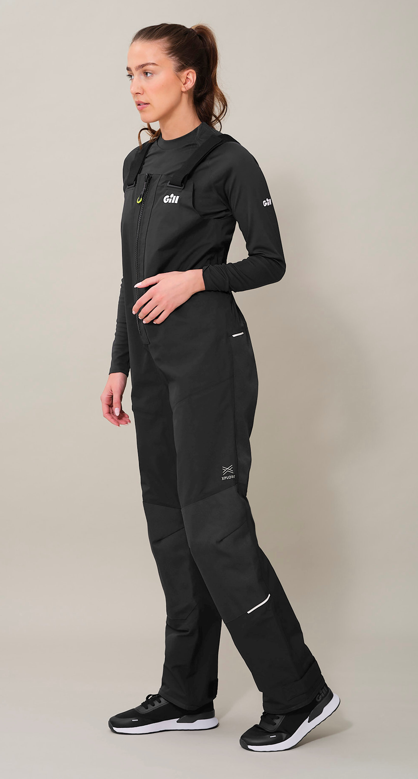 Gill Segelhose OS3 COASTAL (Damen), schwarz