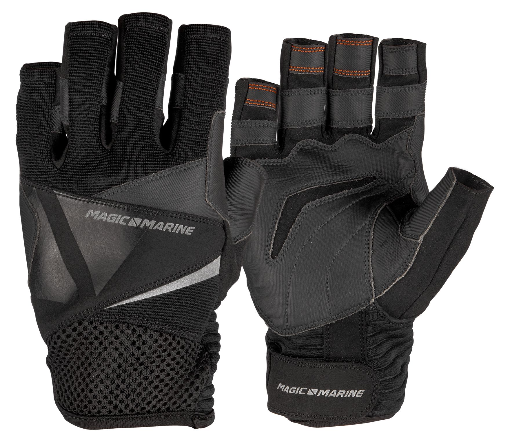 Segelhandschuhe Magic Marine ULTIMATE 2 GLOVE (kurze Finger), schwarz