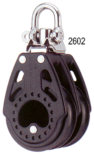 Harken 57mm Carbo Block 2-scheibig mit Wirbel