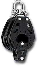 Harken 29mm Carbo Block 2-scheibig mit Wirbel und Hundsfott
