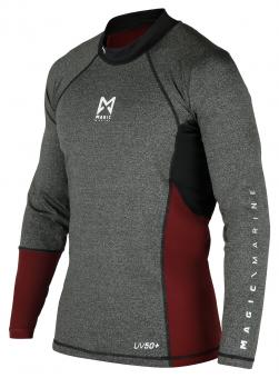 Magic Marine Rash-Shirt ENERGY (Langarm), grau/rot 