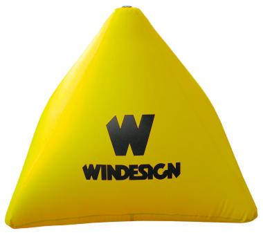 WinDesign Regattaboje Pyramide, 140x140x120cm, gelb 