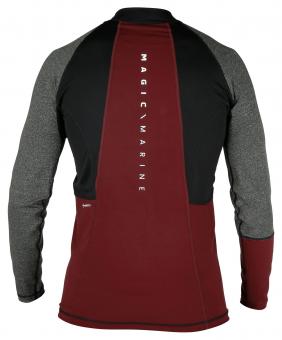 Magic Marine Rash-Shirt ENERGY (Langarm), grau/rot 